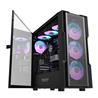 DarkFlash DK431 E-ATX PC Case, 4x ARGB Fans Included, Black