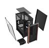 ARMOURY A08 Micro ATX Case, Wood Front Panel, Black