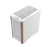 ARMOURY A08 Micro ATX Case, Wood Front Panel, White