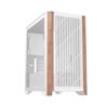 ARMOURY A08 Micro ATX Case, Wood Front Panel, White