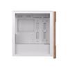 ARMOURY A08 Micro ATX Case, Wood Front Panel, White