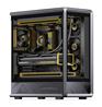 JONSBO - D401 Black ATX Gaming PC Case，Supports Dual 360 Water Cooling