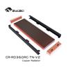 Bykski 360mm x 30mm RC Series Radiator, 120mm x 3, Triple Fan Black