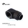 Bykski G 1/4in. Male to Female 90 Degree Rotary Elbow Fitting Black