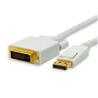 Câble vidéo iCAN DisplayPort vers DVI-D, mâle vers mâle, 6 pieds