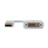 Adaptateur iCAN DisplayPort vers DVI, mâle vers femelle, plaqué or, blanc