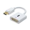 Adaptateur iCAN DisplayPort vers DVI, mâle vers femelle, plaqué or, blanc