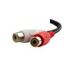 iCAN 28AWG 3.5mm Stereo Male to 2 RCA Female Adapter