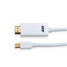 Câble iCAN Mini DisplayPort mâle vers HDMI mâle, plaqué or, 32 AWG, 15 pieds