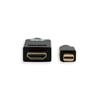 iCAN Mini DisplayPort vers HDMI 4K à 30 Hz, plaqué or, 3 pieds, noir