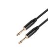 iCAN Audio Guitar Cable, Gold Plated, 10 FT, Black