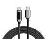 Baseus Display Fast Charging Data Cable USB Type-C to Type-C 100W, 2m (6.6ft), Black(Open Box)
