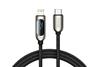 Baseus Display Fast Charging Data Cable Type-C to IP 20W 1m Black