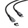 Baseus Zinc Magnetic Safe Fast Charging Data Cable Type-C to Type-C 100W, 1.5m, Black