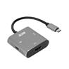 iCAN Type C to Dual HDMI Adapter + PD Charging, Dual 4K@60Hz