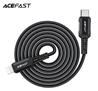 ACEFAST MFI 1.8 Meter USB Type-C to Lightning Cable, aluminum alloy, Bradied, Black