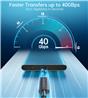 Choetech Thunderbolt 4 C Male C Male Black 2.6 ft 40Gbps 100W(Open Box)