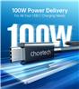 Choetech Thunderbolt 4 C Male C Male Black 2.6 ft 40Gbps 100W(Open Box)
