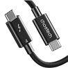 Choetech Thunderbolt 4 C Male C Male Black 2.6 ft 40Gbps 100W(Open Box)