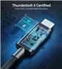 Choetech Thunderbolt 4 C Male C Male Black 2.6 ft 40Gbps 100W(Open Box)