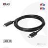 Club 3D Câble DisplayPort 1.4 vers HDMI 4K120Hz ou 8K60Hz HDR10 M/M 3m/9.84ft