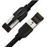iCAN Cat8 Ethernet Patch Cable [Black] - 1ft (0.3m)