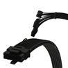 iCAN PCIE 5.0 12VHPWR 16Pin (12+4) to 3 x 8Pin - 30cm, Black(Open Box)