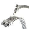 iCAN PCIE 5.0 12VHPWR 16Pin (12+4) to 3 x 8Pin - 30cm, White