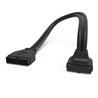 iCAN USB 3.2 Gen 2 (USB 3.1) Internal Adapter 20-Pin Motherboard Header Male to Female 10Gbps for PC USB-A Ports, Inward Type, 
