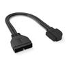iCAN USB 3.2 Gen 2 (USB 3.1) Internal Adapter 20-Pin Motherboard Header Male to Female 10Gbps for PC USB-A Ports - Left Angle T
