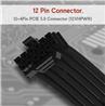iCAN 600W PCIE 5.0 12VHPWR (16Pin) 16AWG PSU Cable - 70cm (White) Compatible with all RTX4000 and RTX3000 FE GPUs