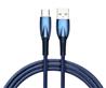 Baseus Glimmer Series Fast Charging Data Cable USB-A to Type-C 100W, 1m (3.3ft),  Blue(Open Box)
