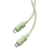 Câble de charge rapide Baseus Habitat Series USB Type-C vers Type-C 100W, 2 m (6,6 pi), Vert Naturel