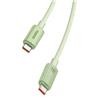 Câble de charge rapide Baseus Habitat Series USB Type-C vers Type-C 100W, 2 m (6,6 pi), Vert Naturel
