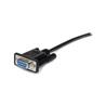 StarTech (MXT1002MBK) - Câble série DB9 RS232 noir en liaison directe - M/F - 6,6 pi / 2 m (Noir)