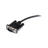 StarTech (MXT1002MBK) - Câble série DB9 RS232 noir en liaison directe - M/F - 6,6 pi / 2 m (Noir)