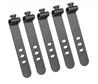 iCAN 20pcs Silicone Reusable Cable Ties, 10mm* 72mm, Black