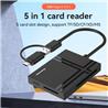 Blueendless BS-C5U3 SD+TF+CF+XD+MS Memory Cards Reader
