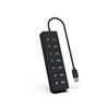 iCAN Hub USB-A vers 7 ports USB 3.0 avec interrupteur individuel