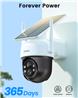 AOSU Solar Camera Security Outdoor 100% Wire-Free Security Cameras
