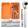 UF-TOOLS UF-840138 42-in-1 Ratchet Socket Screwdriver Set, Orange.(Open Box)