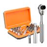 UF-TOOLS UF-840138 42-in-1 Ratchet Socket Screwdriver Set, Orange.(Open Box)