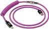 Câble clavier iCAN Type-A Mâle vers Type-C Mâle, Violet, 5 pieds(Open Box)