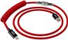 iCAN Type-A Male to Type-C Male Keyboard Cable, Red, 5ft