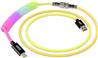iCAN Type-A Male to Type-C Male Keyboard Cable, Rainbow, 5ft