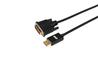 iCAN DisplayPort to DVI (DVI-D) Cable, 10FT, Black