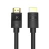 Câble HDMI 2.0 iCAN, 4K à 60 Hz, mâle vers mâle, plaqué or, 3 m, noir