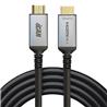 Câble HDMI 2.1 AOC iCAN, 8K à 60 Hz, mâle vers mâle, plaqué or, 15 m
