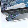iCAN 7-in-1 Type-C Docking Station with Screen On/Off Quick Button