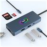 iCAN 7-in-1 Type-C Docking Station with Screen On/Off Quick Button